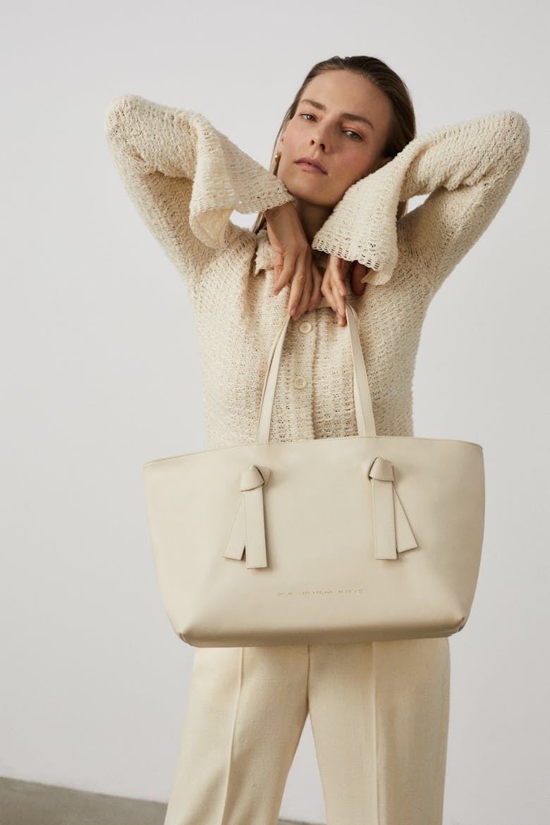 Knot Tote Bag Cream