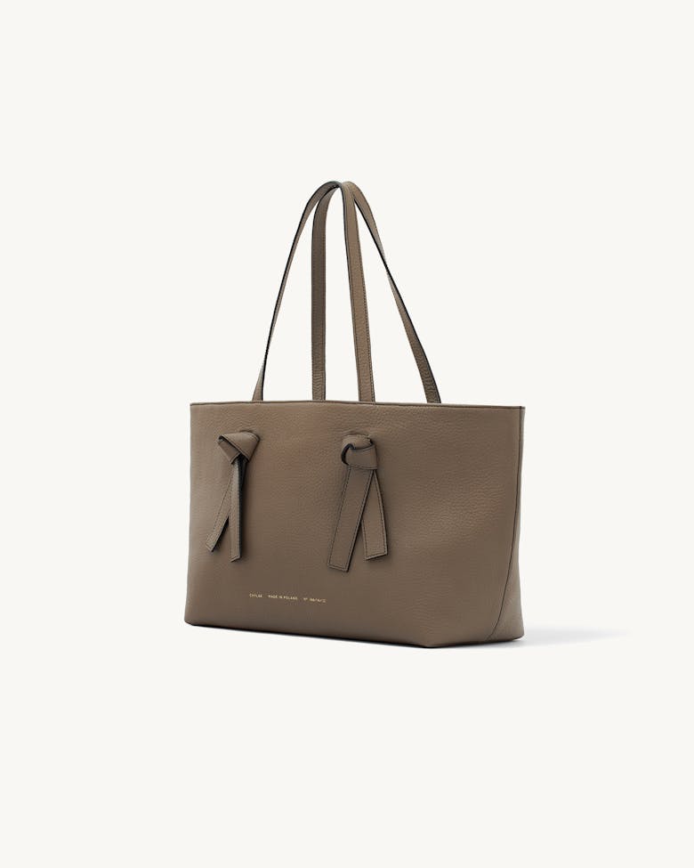 Knot Tote Bag Taupe