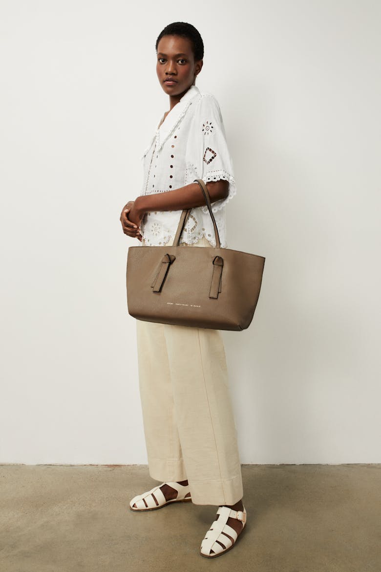 Knot Tote Bag Taupe