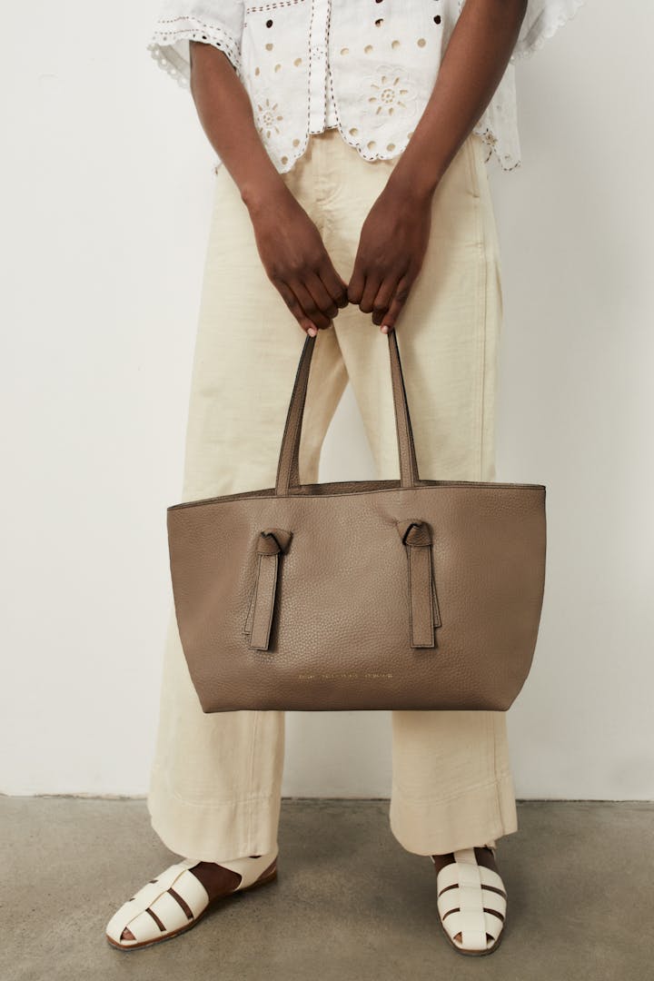 Knot Tote Bag Taupe