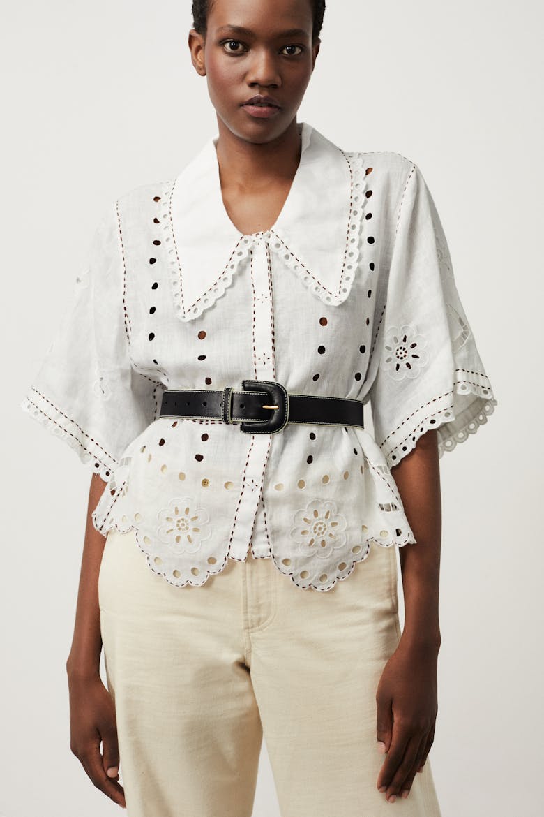 Leather Buckle Belt Black