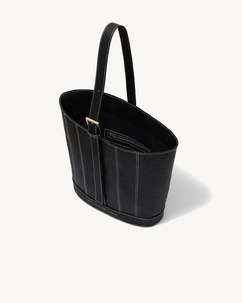 One-Strap Tote Bag Black