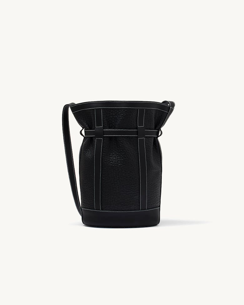 Tall Bucket Bag Black
