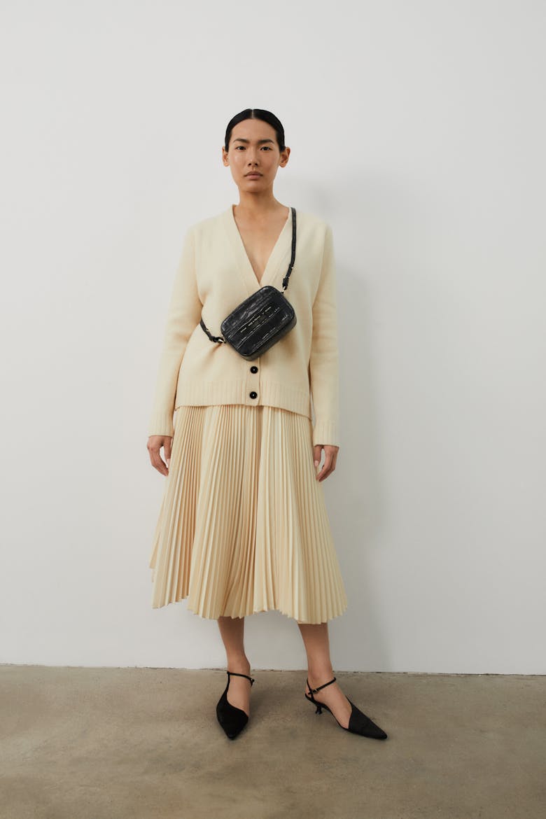 Camera Bag “glossy black crocodile”