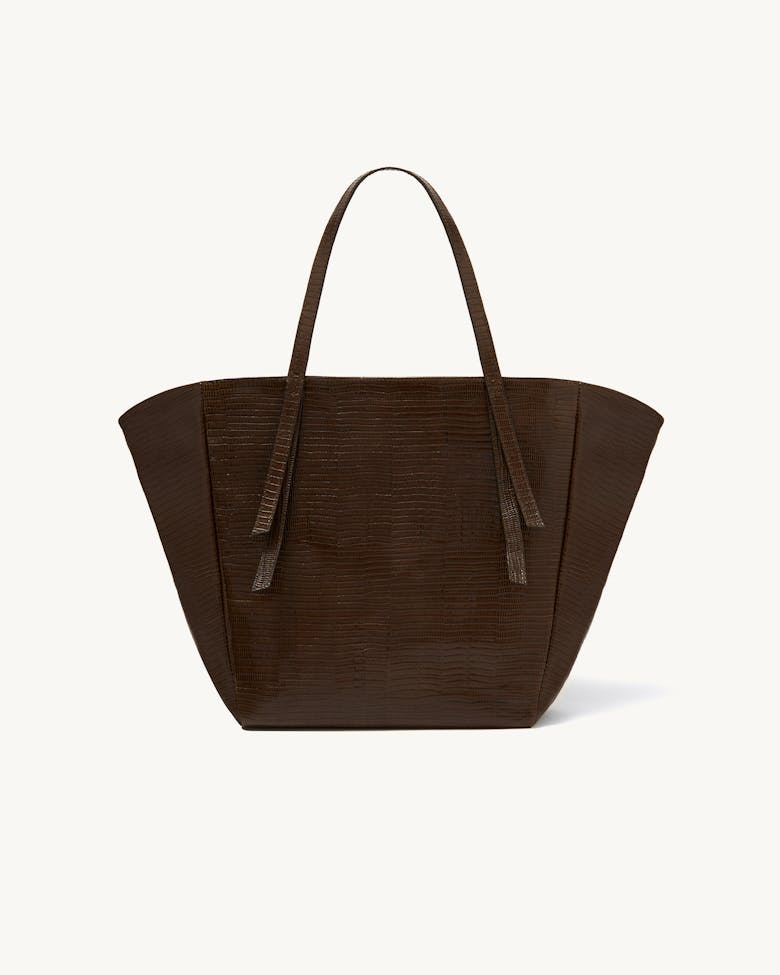 Tie Tote Bag “tobacco lizard”