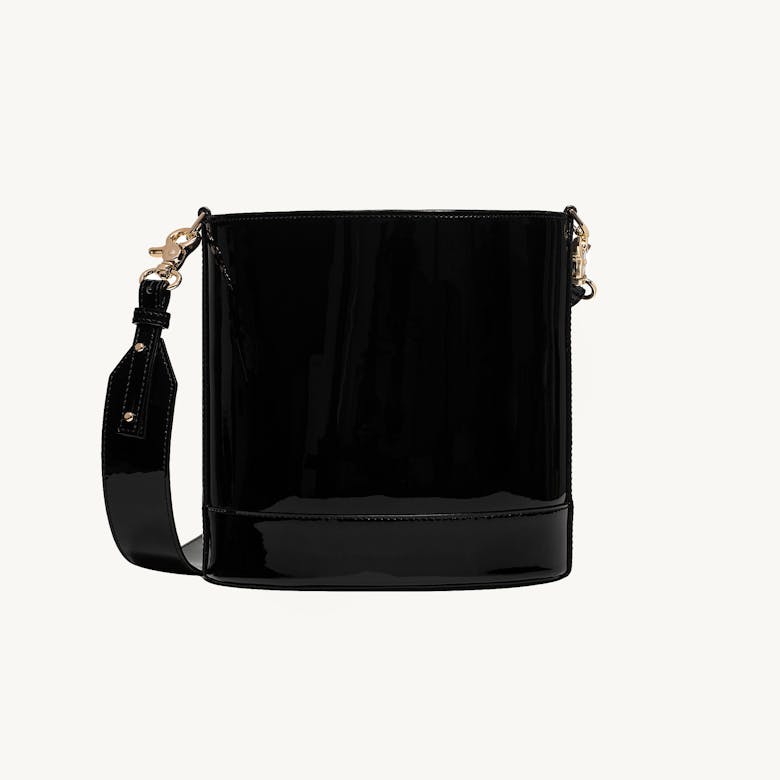 Cylinder Bag “black patent leather”