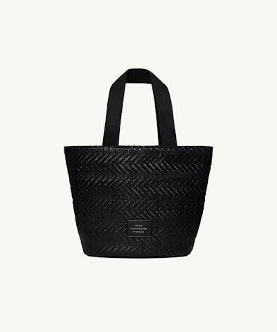 Small Tote Bag “black woven”