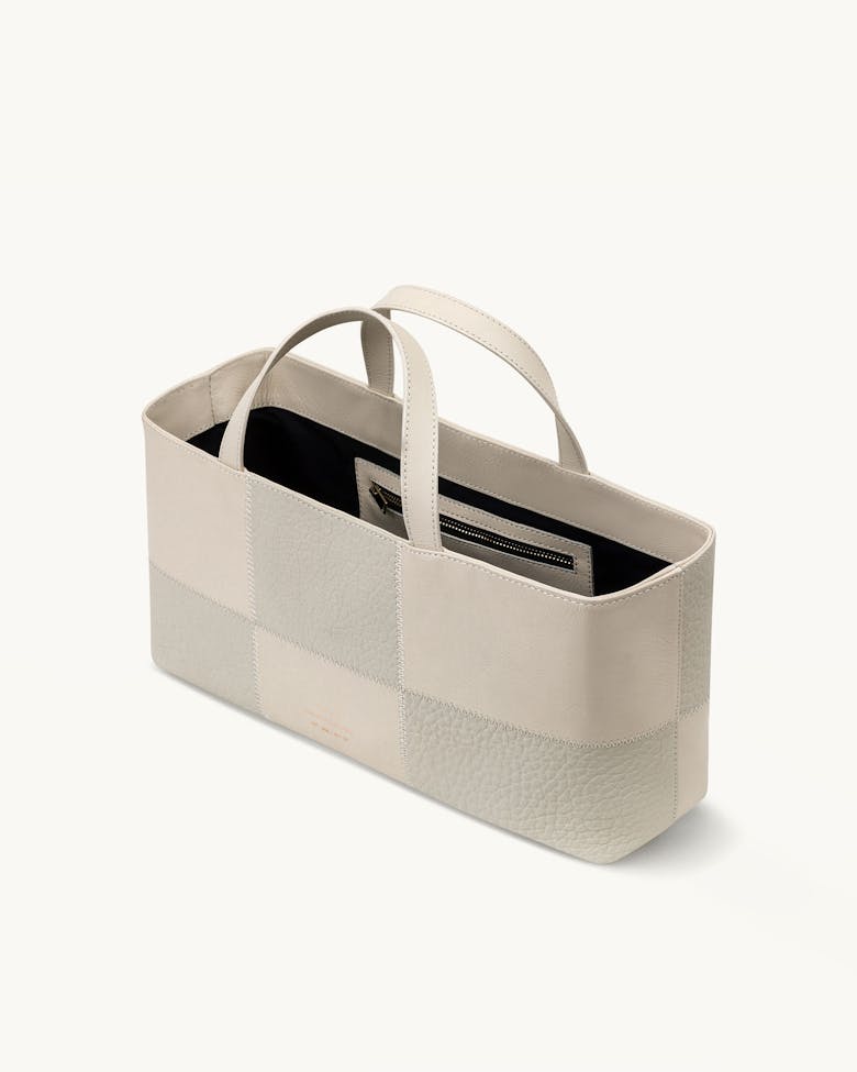 Big Patchwork Tote Bag Cream