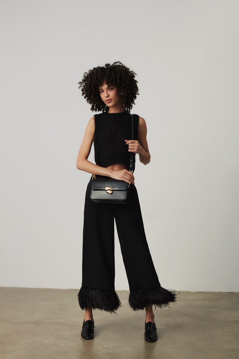 Long Strap “Vintage” Gold “glossy black”