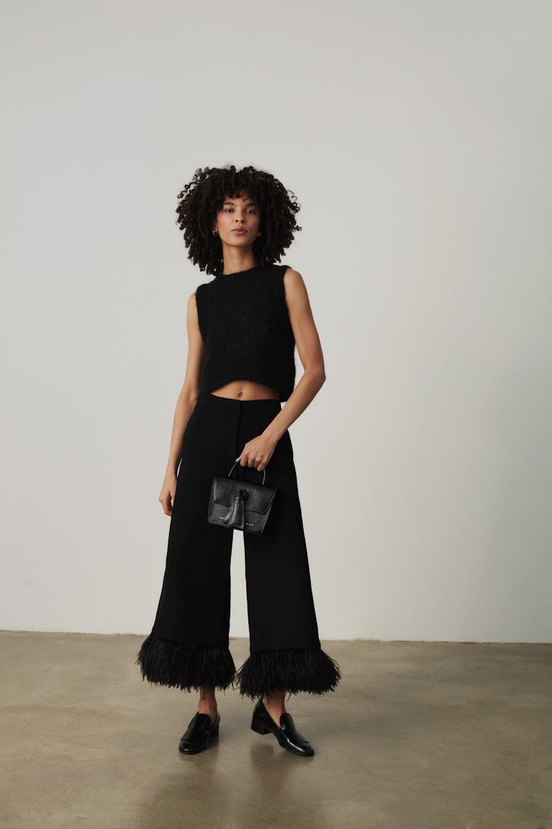 Box Knot Bag “black lizard”