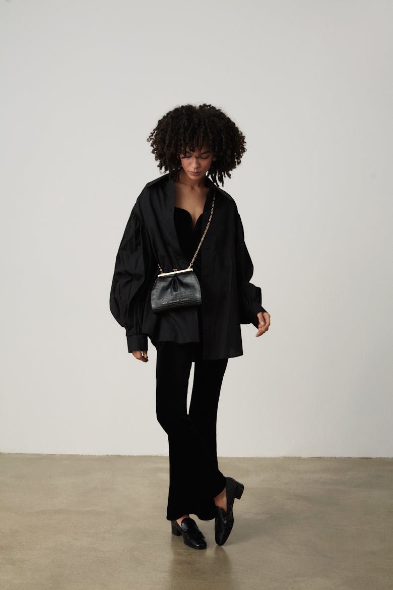 Small “Vintage” Bag “black lizard”