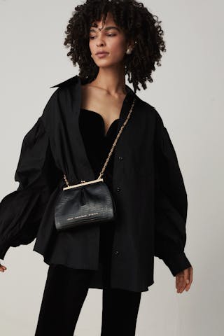 Small “Vintage” Bag “black ostrich” - Chylak