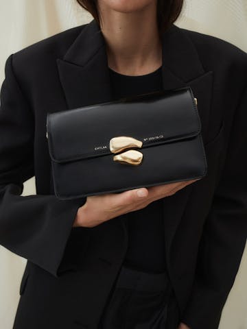 Small “Vintage” Bag “black ostrich” - Chylak