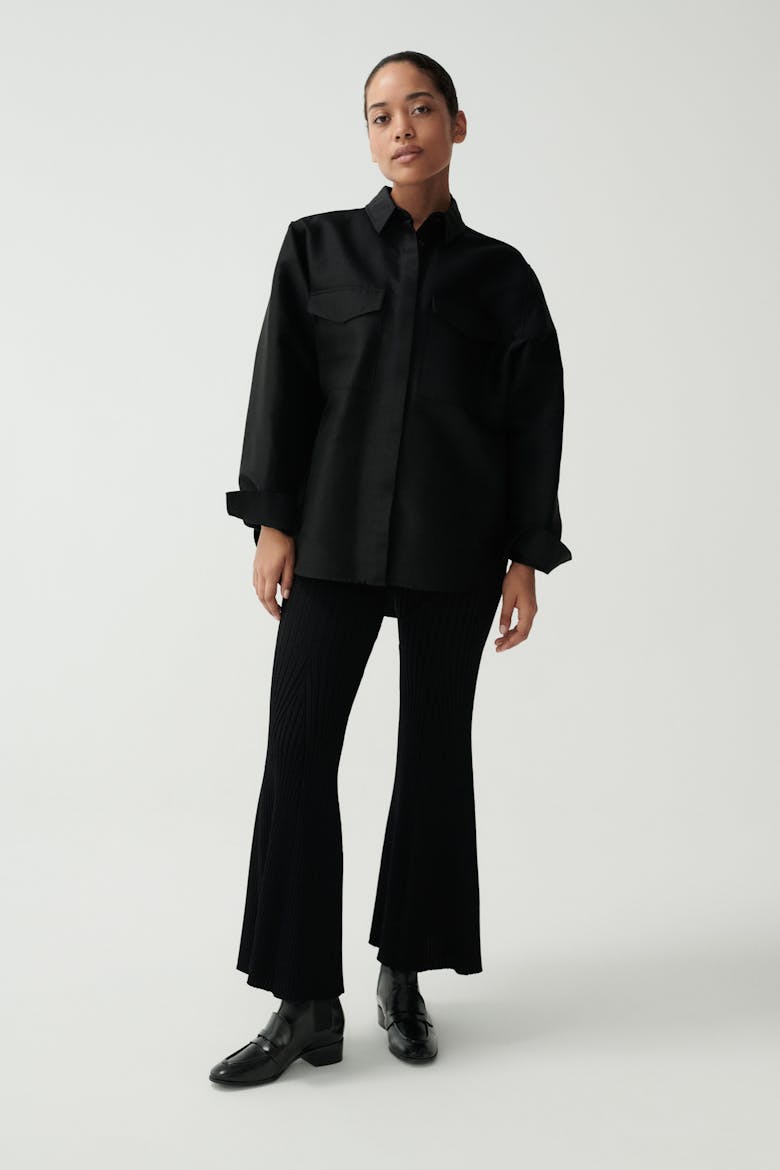 Loafer Booties “glossy black”