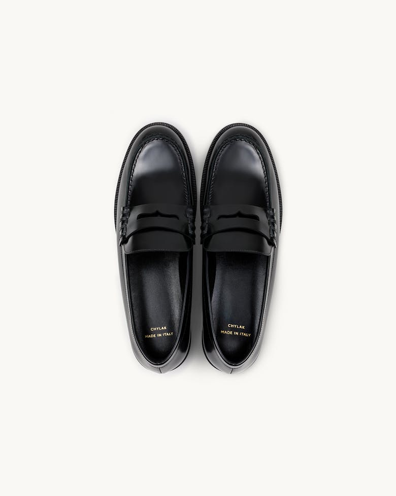 Penny Loafers “glossy black”