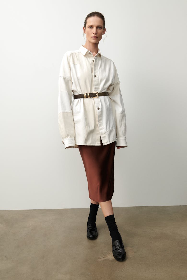 Gold Loop Belt “tobacco lizard”