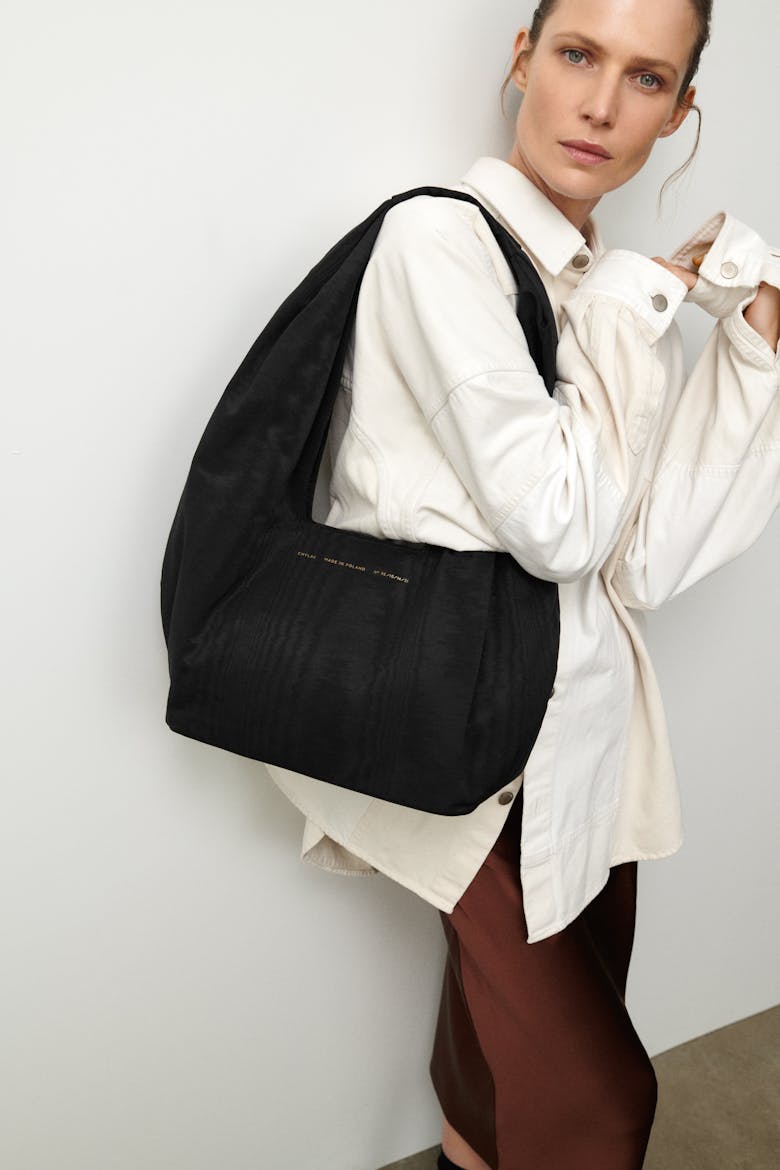 Big Hobo Bag Moiré Black