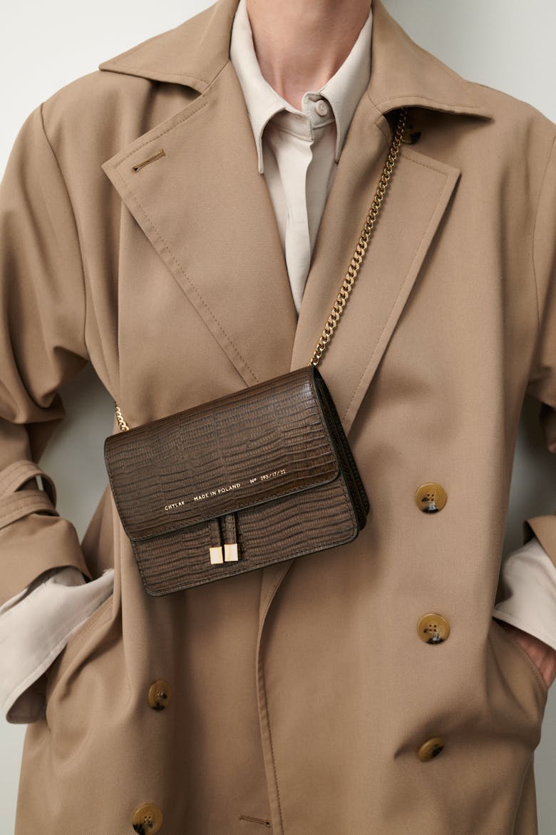 Mini Belt Bag “tobacco lizard”