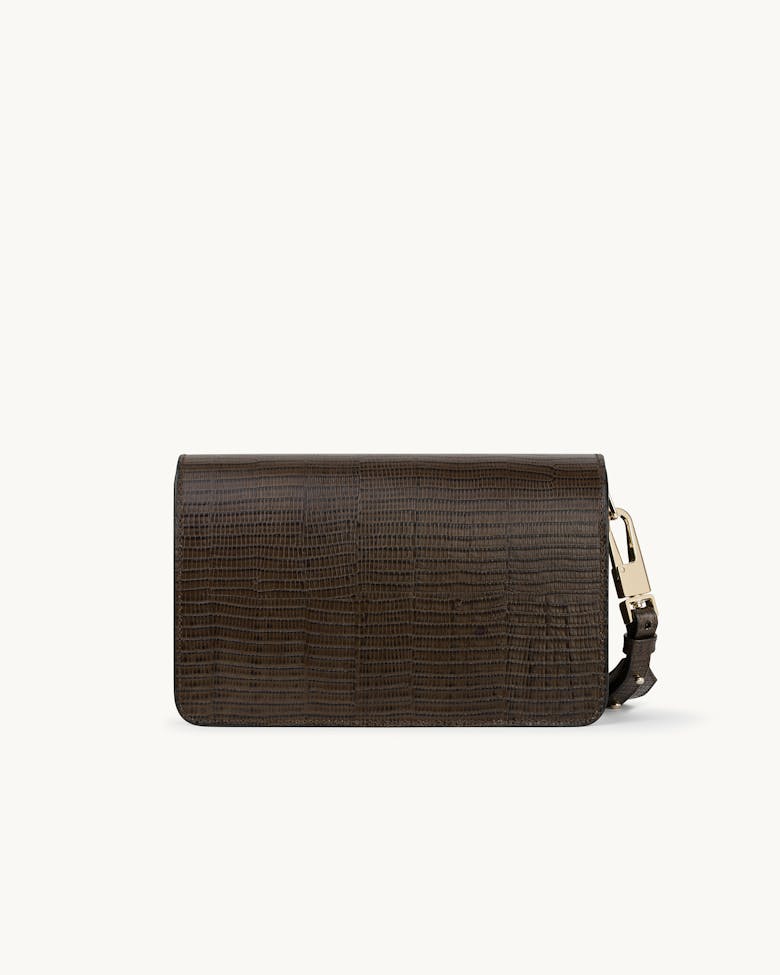 Shoulder Bag “tobacco lizard”