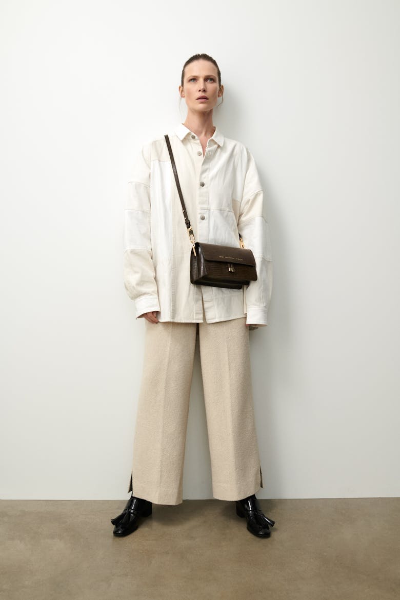 Shoulder Bag “tobacco lizard”