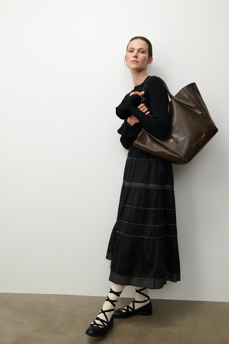 Tie Tote Bag “tobacco lizard”