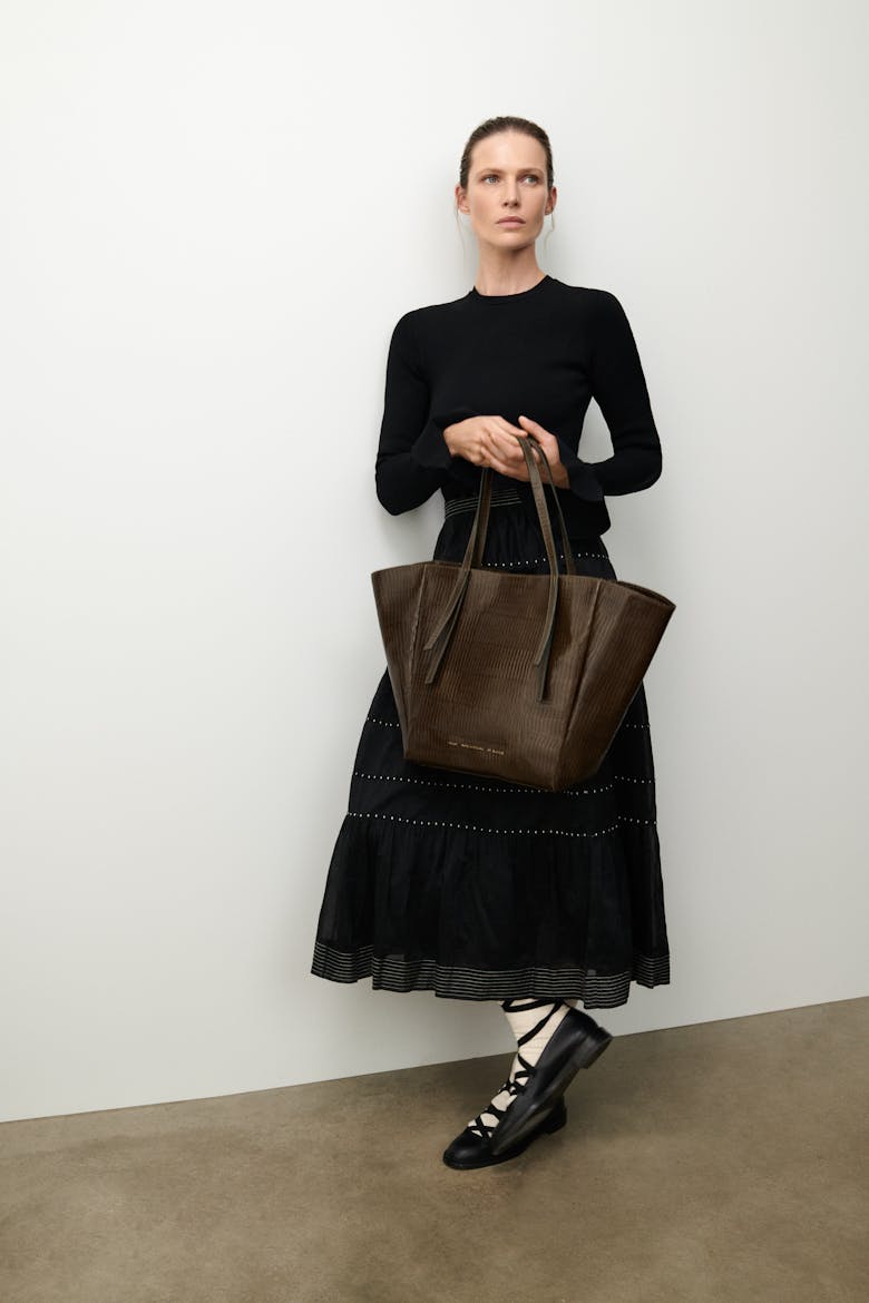 Tie Tote Bag “tobacco lizard”