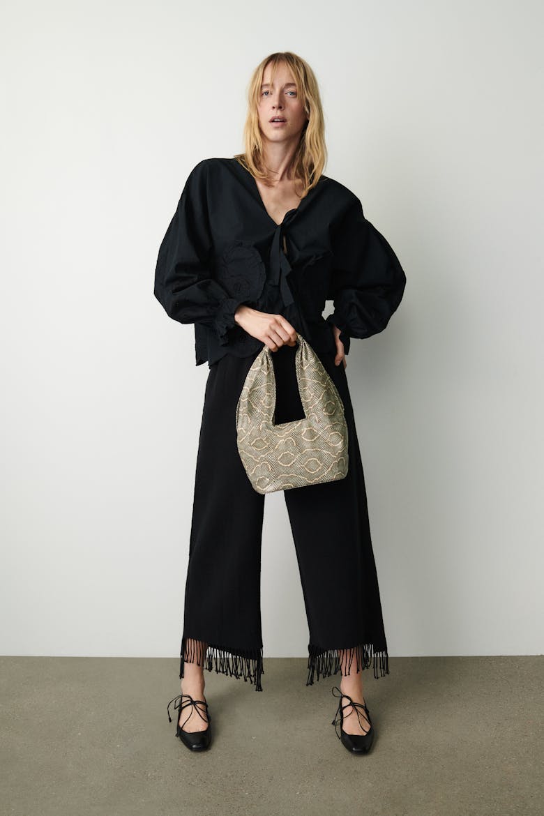 Small Hobo Bag “beige python”