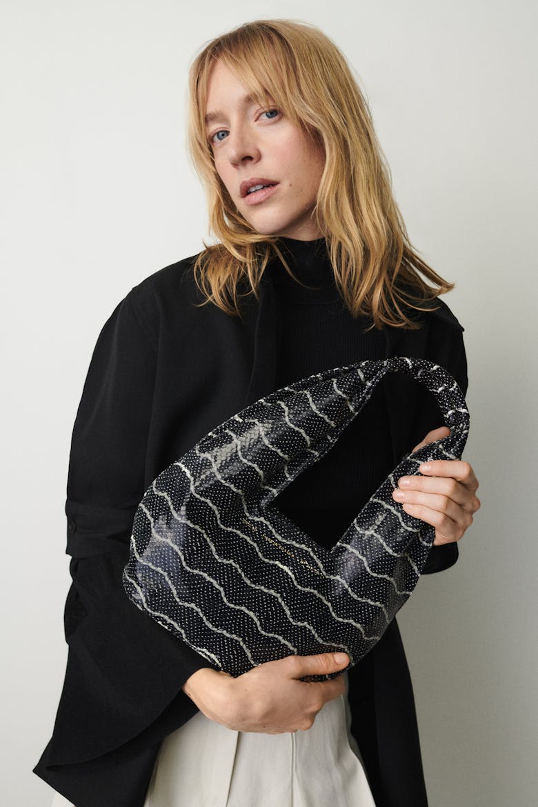 Small Hobo Bag “black and white python”