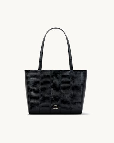 Classic Patchwork Shopper Bag “black lizard”