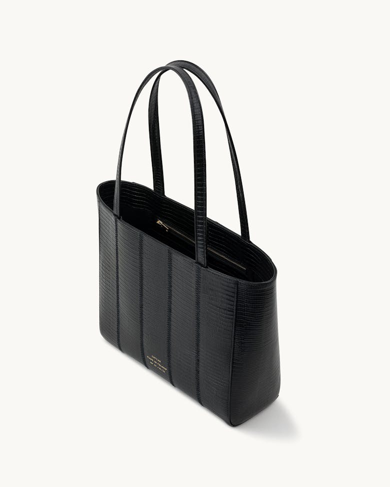 Classic Patchwork Shopper Bag “black lizard”