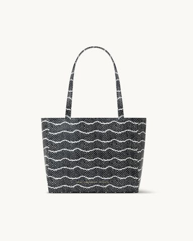 Classic Shopper Bag “black and white python”
