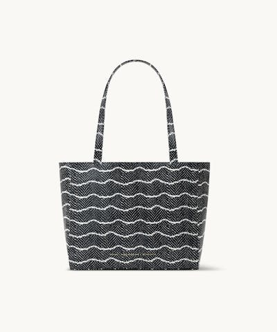 Classic Shopper Bag “black and white python”