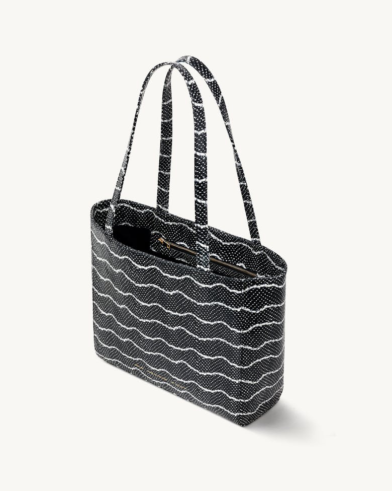 Classic Shopper Bag “black and white python”