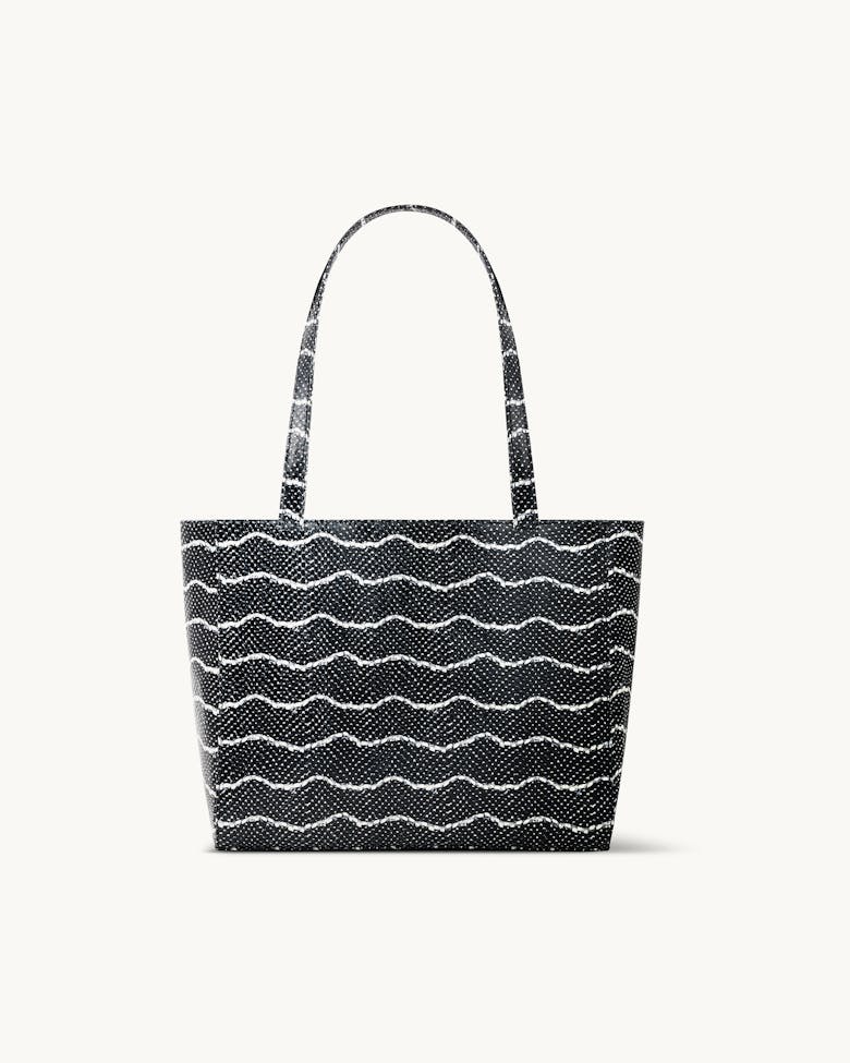 Classic Shopper Bag “black and white python”