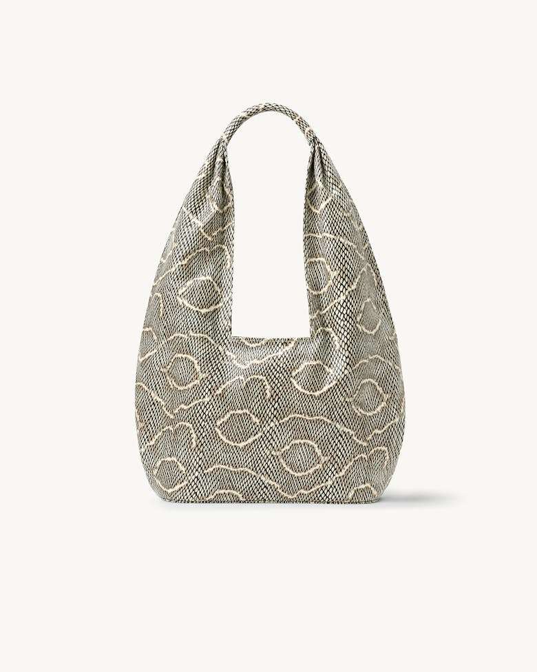 Small Hobo Bag “beige python”