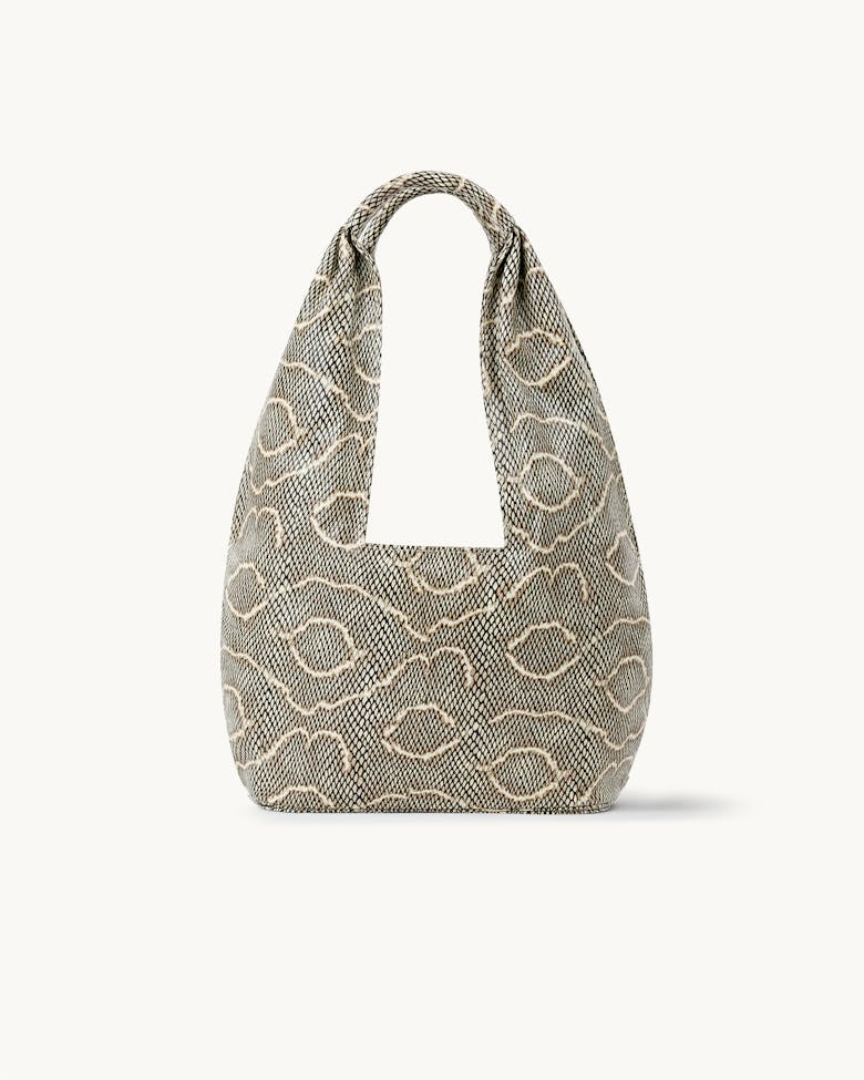 Small Hobo Bag “beige python”