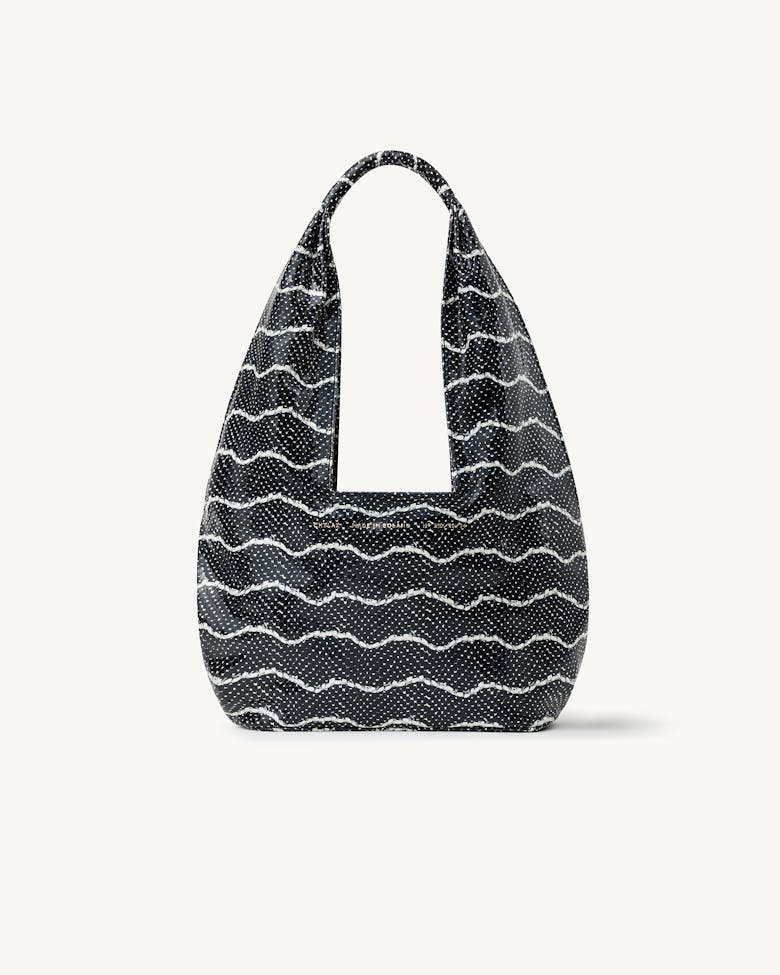 Small Hobo Bag “black and white python”