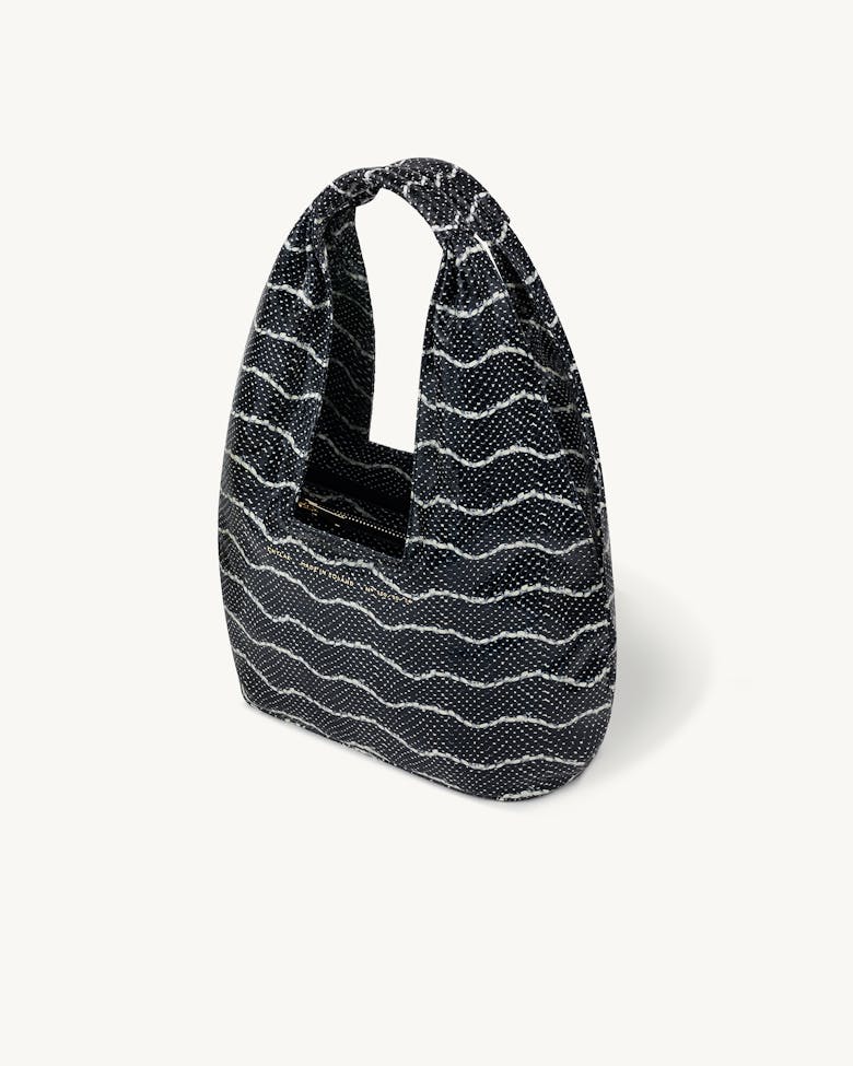 Small Hobo Bag “black and white python”