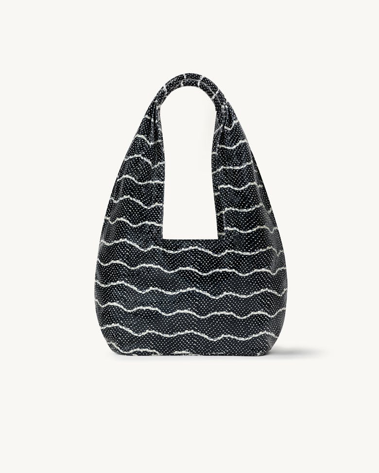 Small Hobo Bag “black and white python”