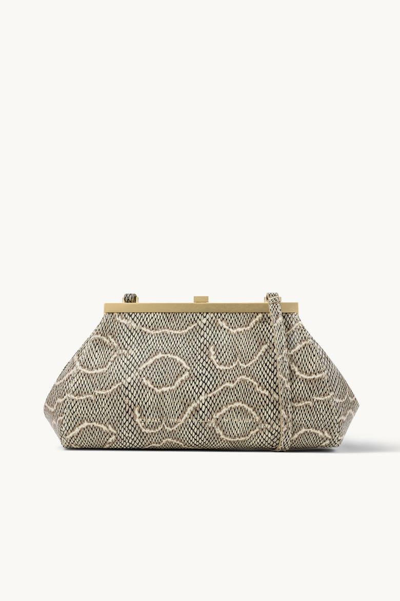 “Vintage” Frame Bag “beige python”