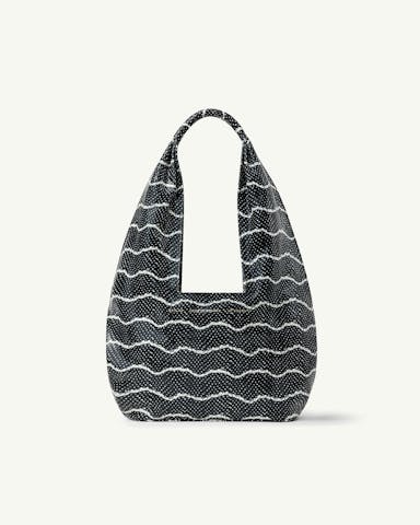 Small Hobo Bag “black and white python”