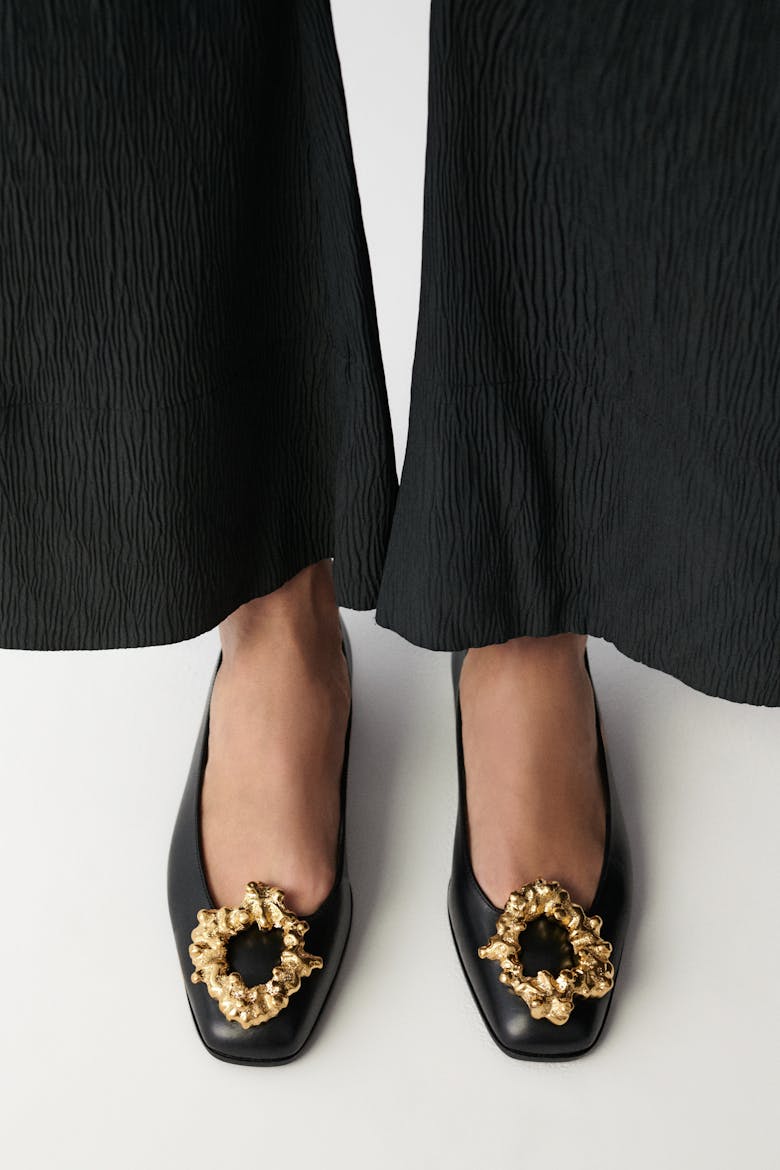 Ballet Flats with Decorative “Sękacz” Buckle