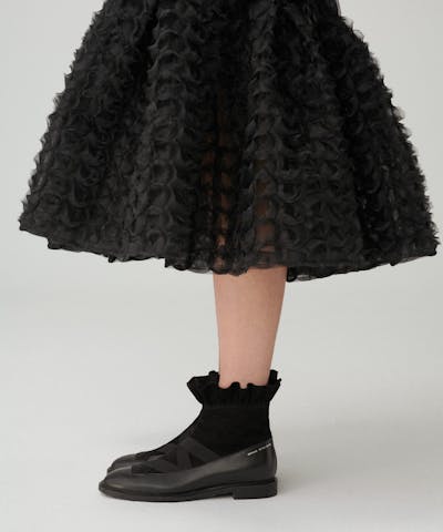 Booties with Ruffle