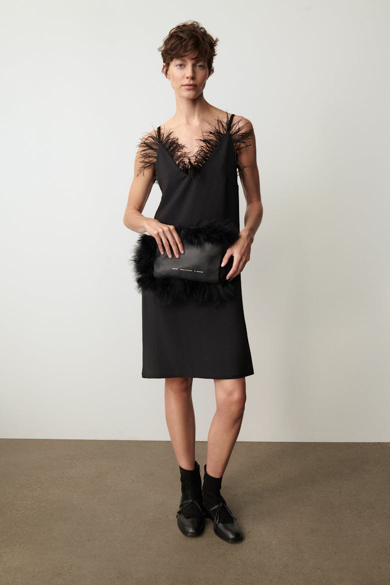 Clutch with Feathers