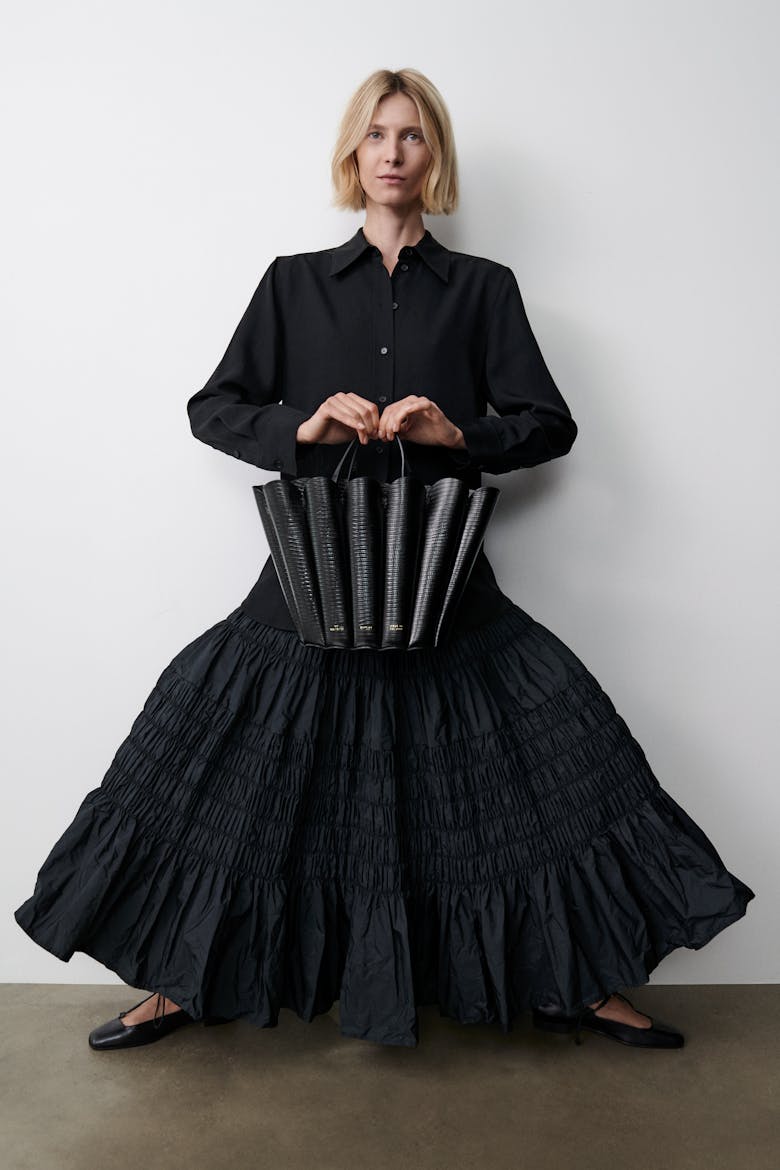 Shell Bag ”black lizard”