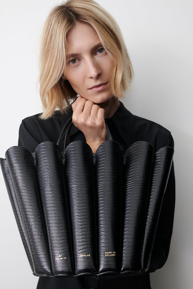 Shell Bag ”black lizard”