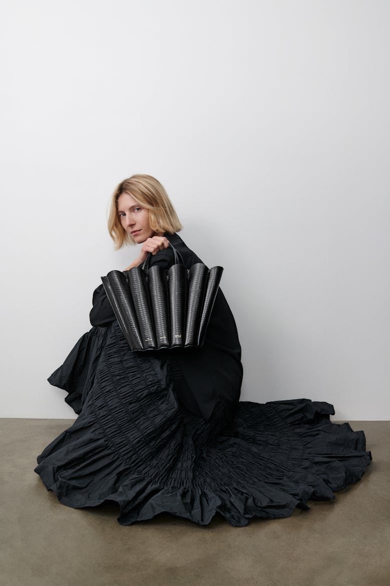 Shell Bag ”black lizard”