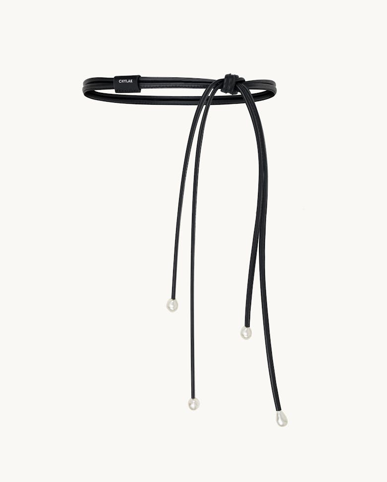 Waist Tie with Pearls