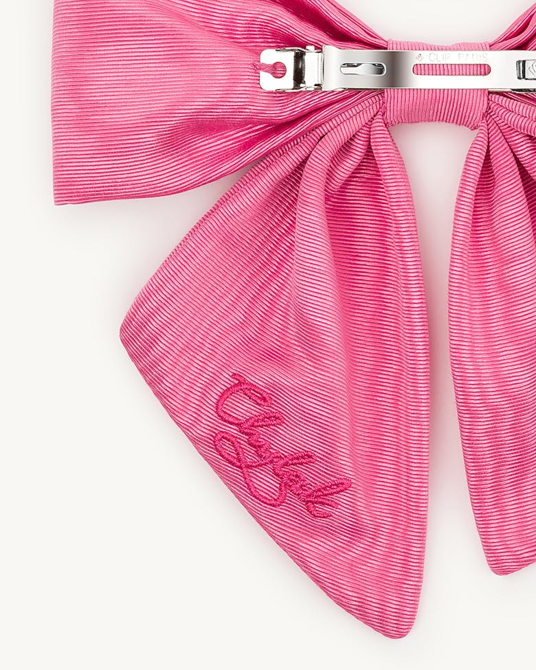 Pink Bow with Pearls