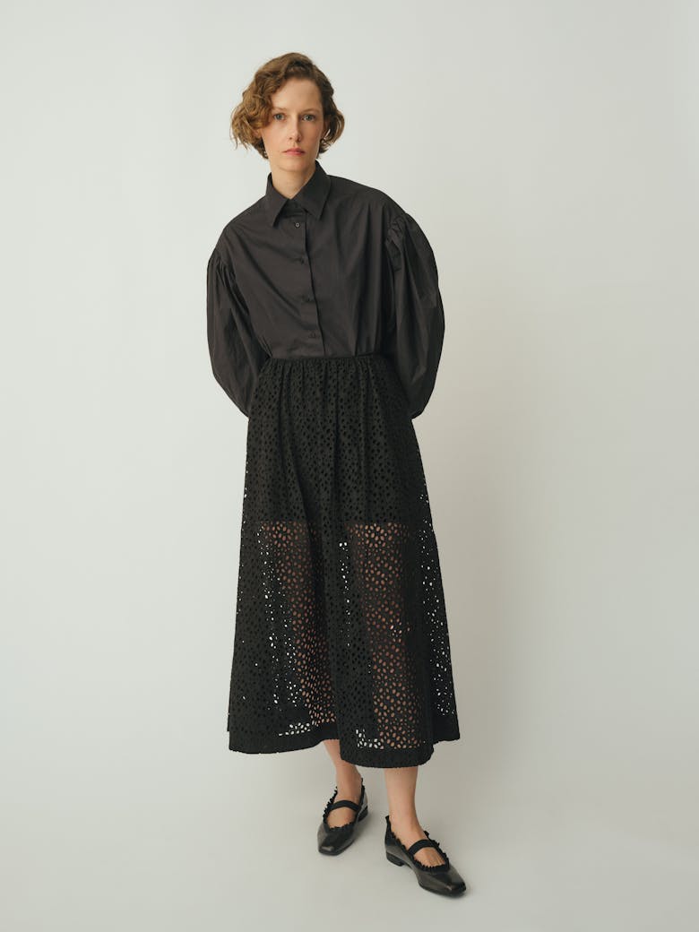 Ballet Flats with Ruffle Trim